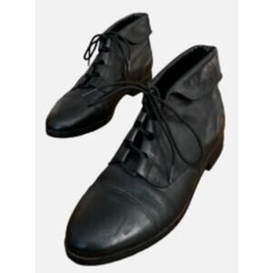 🖤 Prima Royale Black Lace-Up Ankle Boots – Size 9 Women’s goth grannycore